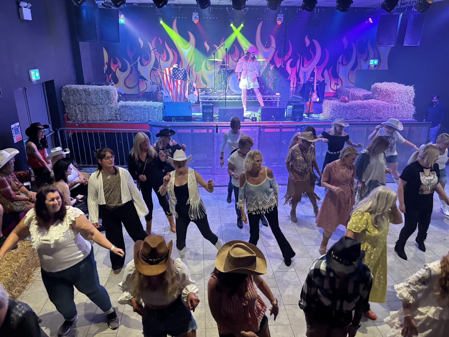 Line dancing class